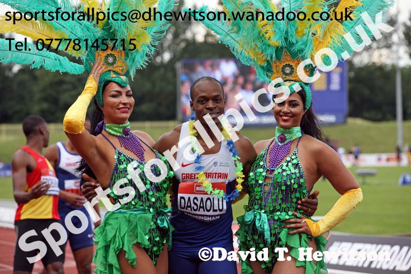 Mens 100 metres, British Championships, Birmingham. Photo: David T. Hewitson/Sports for All Pics